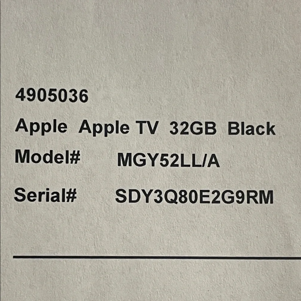 Apple TV Set with Remote - Black and Silver 32GB